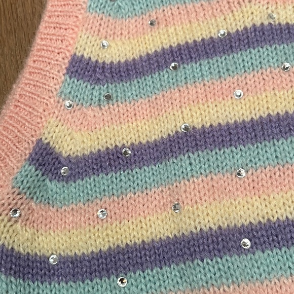 Alessandra Rich cropped tank sweater size 40 - Picture 5 of 5